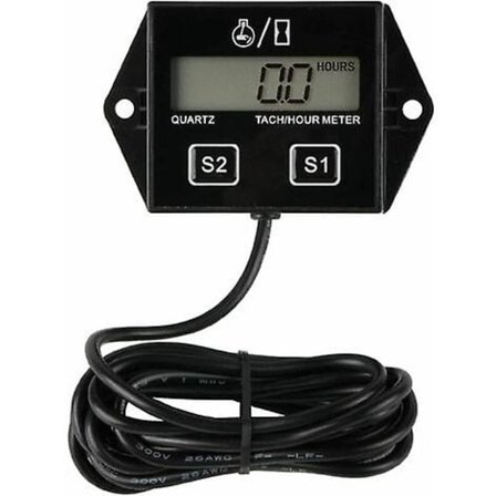 Digitaalinen tuntimittari kierroslukumittari, huoltomuistutus, vaihdettava paristo, automaattinen sammutus, [DB]