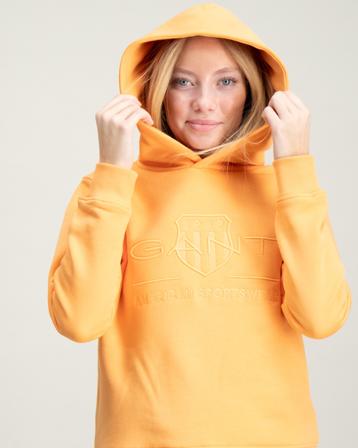 GANT TONAL SHIELD HOODIE Oranssi Hupparit/Hoodie Tytöt - Kids Brand Store