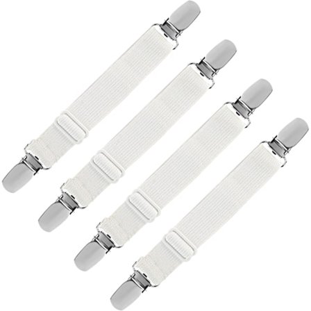 Elastisk lagenstrammer, justerbar fastgørelsesrem