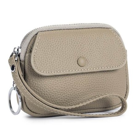 Kolikkokukkaro Timanttikuvioinen Lompakko HARMAA