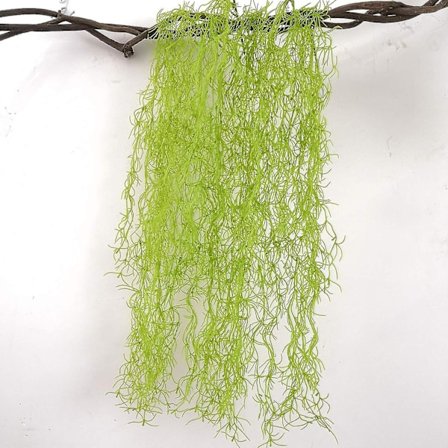 Kunstig Hengende Mos Girland Simulering Veggplante Dekor