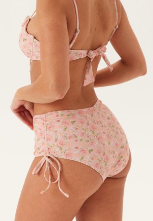 BUBBLEROOM - Tie High Waist Bottom - Pink/Floral