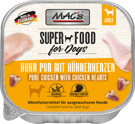 Mac's Super Food for Dogs Kylling 150g - Våtfôr