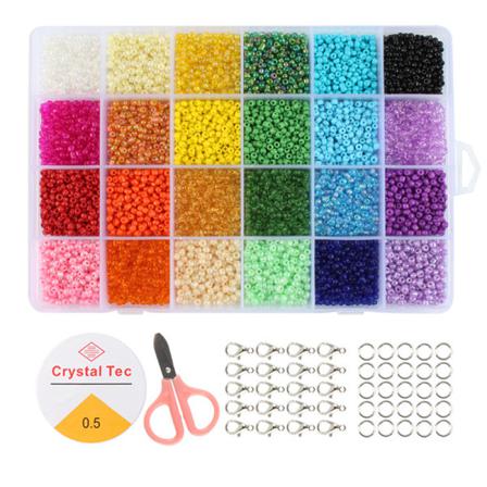 24 Rutnät Diy-färgad Rispärlkostym - 3 Mm Rispärlafärg