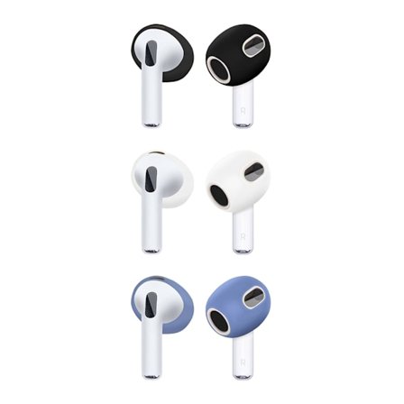 3 set öronproppar för Airpods Pods 3 öronskydd i silikon Bluetooth-kompatibla hörlurar Öronproppar Öronkuddar Ultratunna halkskydd