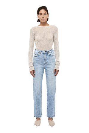 Neuw Nico Straight Passenger Mid Vintage Indigo Jeans Dam Blå w28l32