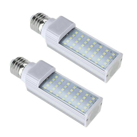 2x Fishpod valkoinen kasviakvaario 7w kasvivalo LED-tankki kala koralli lamppu E27 polttimo