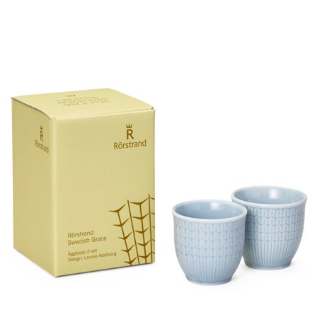 Rörstrand Swedish Grace eggekopp 2 stk, is' - 'Ice