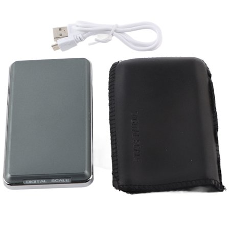 Digital lommevægt til smykker 0,01g præcision 500g kapacitet grønt baggrundsbelyst LCD-display