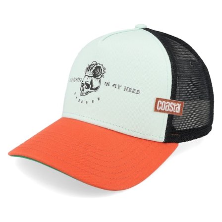 Coastal - Verde trucker Cappellino - Hft Always Forever Slate/Orange A-Frame Trucker @ Hatstore