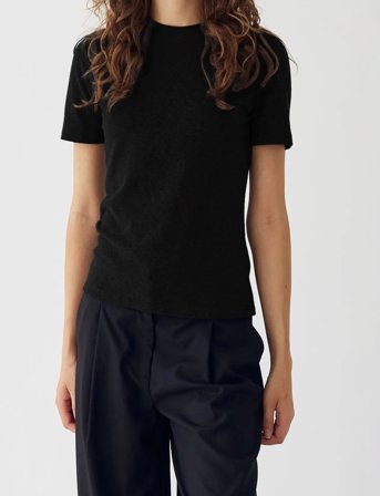 Noella Lidie Ss Top - Black - XL