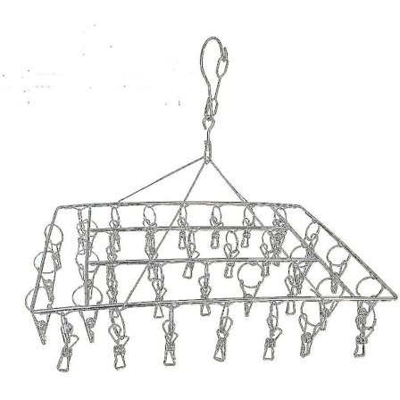 Sockenclips, 36 Wscheklammern Aus Edelstahl, Tragbare Kleiderbgel Fr Campingwschetrockner, Kleine Drehbare Haken, Winddichte Kleiderbgel, Socken, Baby