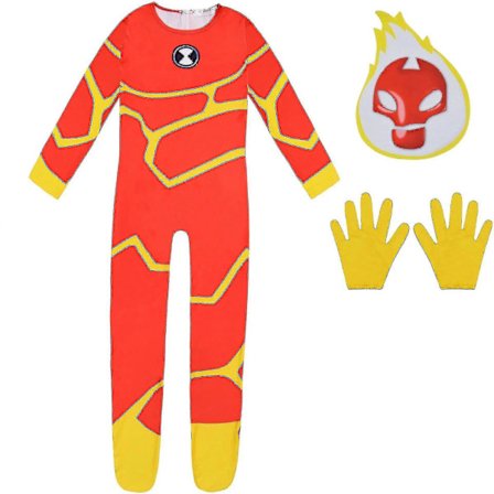 Halloween Kostumer Spil Ben10 Brandmand Cosplay Bodysuit Karneval Fest Børn Fancy Kjole Jumpsuits Høj Kvalitet