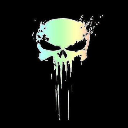 3D Punisher Skalle Blod Dekal Vinyl Bilkropp Dekaler Klistermärken Bil Externt Dekoration Bil Styling Tillbehör Klistermärken 10x15cm - 