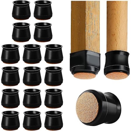 Silikon Stoppere for Stolbein, Filtputer for Møbelbein