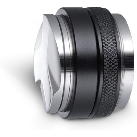 Kaffedistributør i rustfritt stål og aluminiumslegering, 51 mm 2-i-1 nivåjustering og tamper, kaffetamper, espressodistributør, justerbar dybde på 