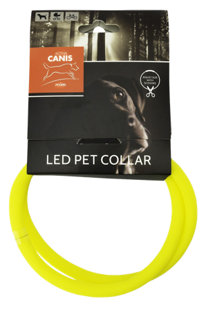 Active Canis USB Led Collar Yellow - Active Canis