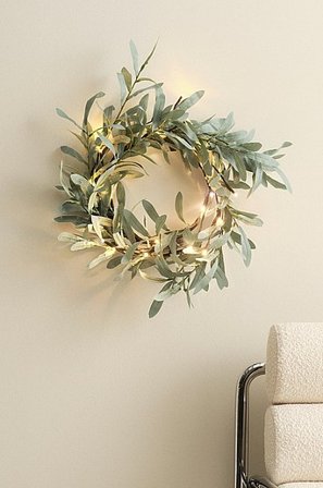 Jotex - DIONE krans LED Grøn - Køb Dekorativ belysning hos Jotex