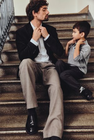 Kappahl | Dressade byxor | Melerad beige