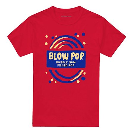 Tootsie Roll Unisex Vuxen Blow Pop T-Shirt XXL Röd