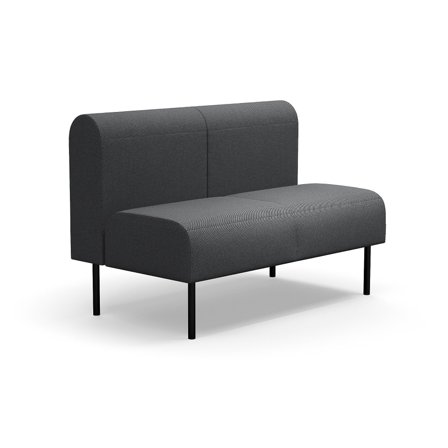 Modulsofa VARIETY, 2-Sitzer, Stoff Blues CSII, anthrazit
