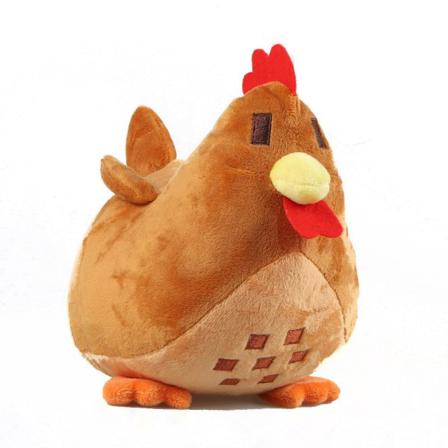 Big Rooster Plyschleksak 20 Cm (brun) Brown