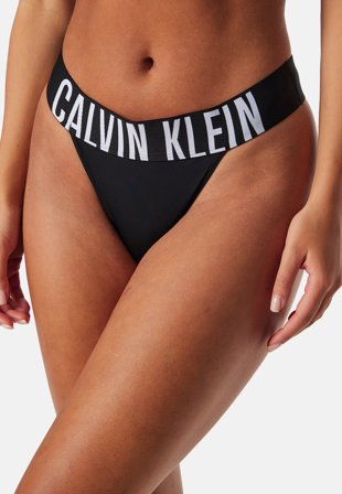 Calvin Klein High Leg Thong Black Klær