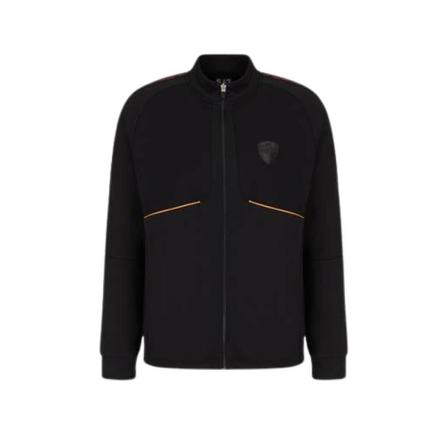 Emporio Armani EA7 Hood and zip Sort, Herre Trøjer