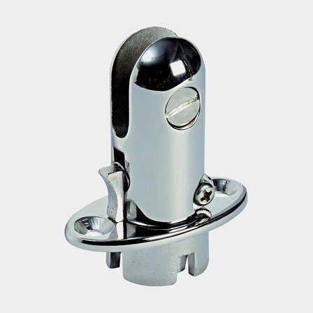 Avtagbart gaffeldäckbeslag till kapell försänkt