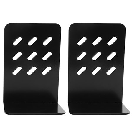 Svart Metall Enkelt Bokstav Bokstøtter Sett med 9 for Skolepultdekor