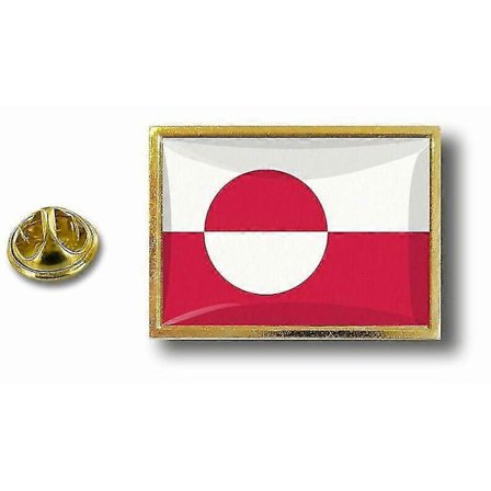 Pins Pin Badge Pinssi Metalli Perhoslukolla Lippu Grönlanti"-Yvan