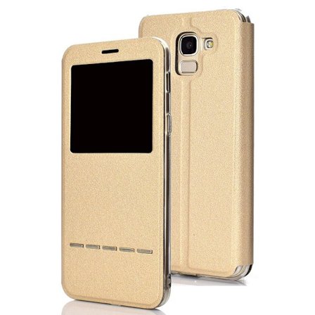 Samsung Galaxy J6 2018 - Exklusivt Fodral Fönster Svarsfunktion