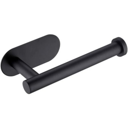 Toalettpappershållare Självhäftande Svart Pappershållare Toalettpappershållare Badrum SUS-304 Rostfritt Stål