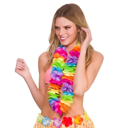 Hawaiikrans Regnbuefarget