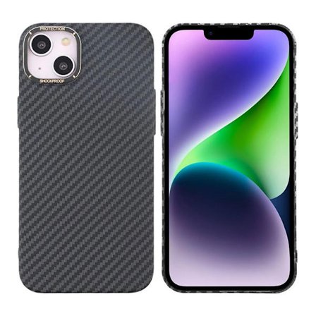 iPhone 15 Plus Mobilskal i Kolfiber - Svart