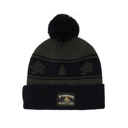 SQRTN - Grøn pom Beanie - Bigfoot Beanie Olive Pom @ Hatstore