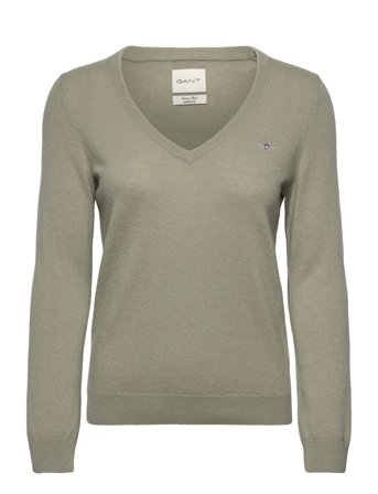 GANT | Extrafine Lambswool Blend V-Neck | M