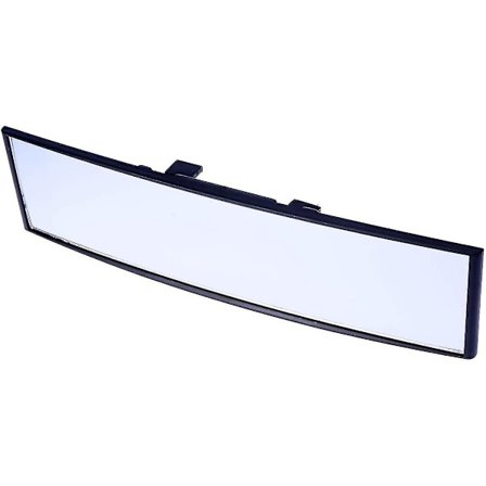 Universaali auton takapeili Laajakulmainen Panoraama Heijastamaton Sisäpeili Laaja Näkyvyys 300 X 75 Mm Kaareva Peili (valkoinen)