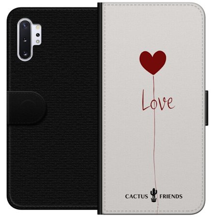 Yhteensopiva Lompakkokotelo Samsung Samsung Galaxy Note10+ Cactus and Friends - Love Balloon Minimal