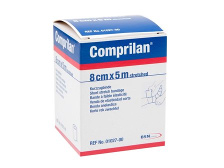 Comprilan kortelastisk kompresjonsbind 8 cm x 5 m 1 stk