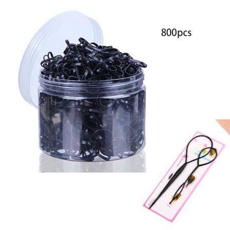 800 stk. sorte elastiske hårbånd, hårelastikker, små hårbånd