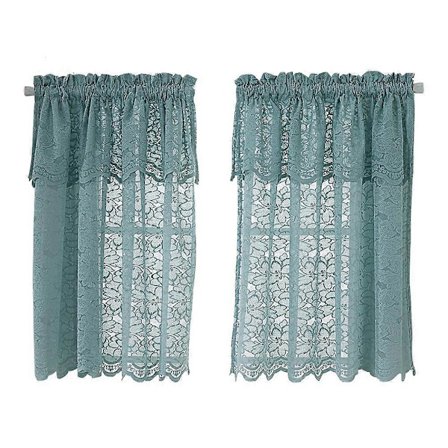 Elegant Blonde Solid Farge Kort Gardiner for Kjøkken Bad (74 * 90cm) (LGL)