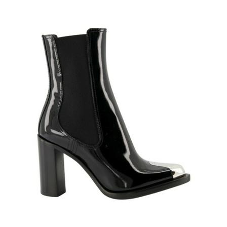Alexander McQueen, Heeled Boots Czarny, Kobieta, Rozmiar: 38 EU