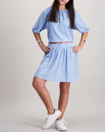 VERO MODA HAYA HW SHORT SKIRT Bleu Jupes Fille - Kids Brand Store