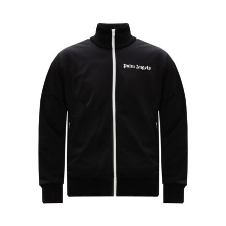 Palm Angels Chest Logo-Print Track Jacket , Zwart , Heren , Maat: S