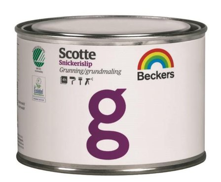Beckers Grundfärg, Scotte Snickerislip , 0.5L, Vit, Färg & tapeter