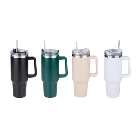 Tumblermugg med sugrör 1200 ml