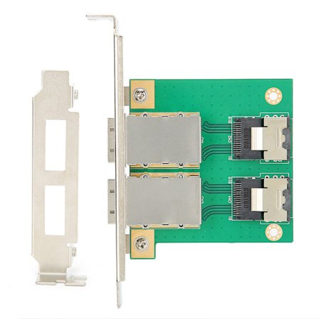 SFF 8087 til SFF 8088 Adapterkort Intern Ekstern Elektronisk Overføring H0305 MiniSAS