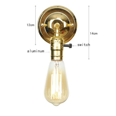 Rustik lampetlampe væglampe tråd metal bur B (PÆRE MEDFØLGER IKKE)