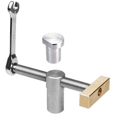 Justerbar träbearbetningsbords klämma med 19 mm hundhålsstopp, klämma klämma skruvstycke montering bänkar snickeri snickare verktyg